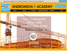 Tablet Screenshot of andromedaacademy.com